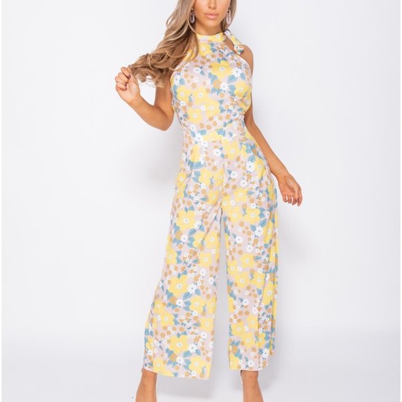 Whitney Pastel Floral Print Jumpsuit - Picture 2 of 9